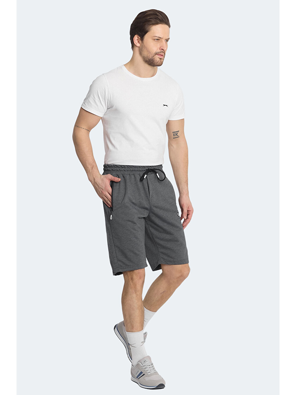 NAGI Erkek Cepli Koyu Gri Şort-6