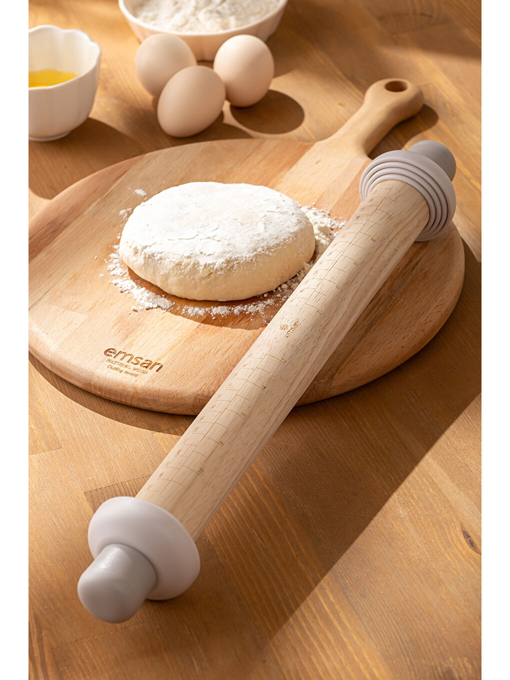 Gri Soft Ayarlanabilir Oklava-5