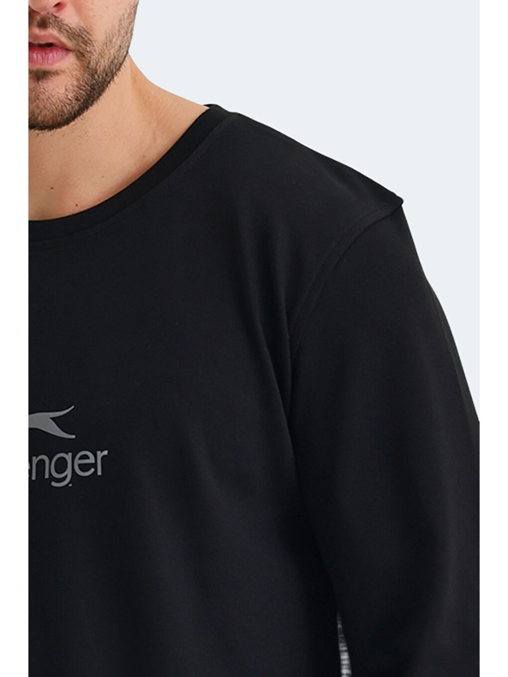 ORTWIN Erkek Siyah Sweatshirt-1