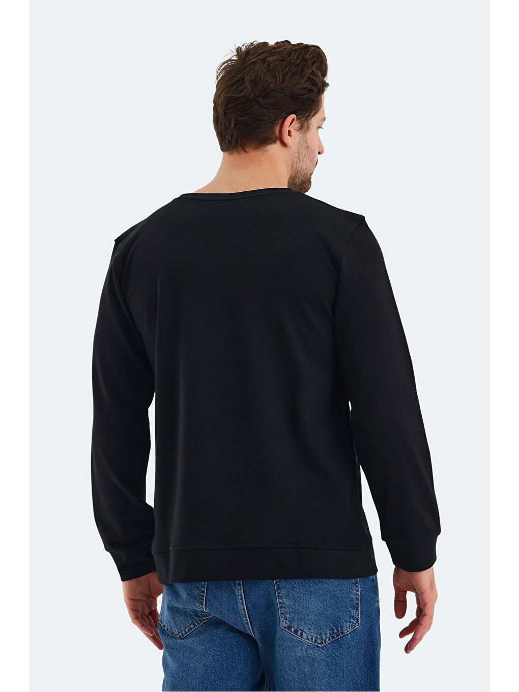 ORTWIN Erkek Siyah Sweatshirt-5