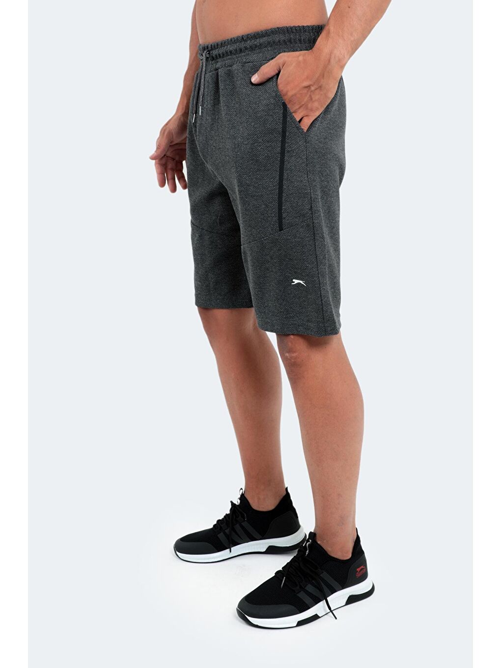 PLUTO Erkek Şort Koyu Gri-4