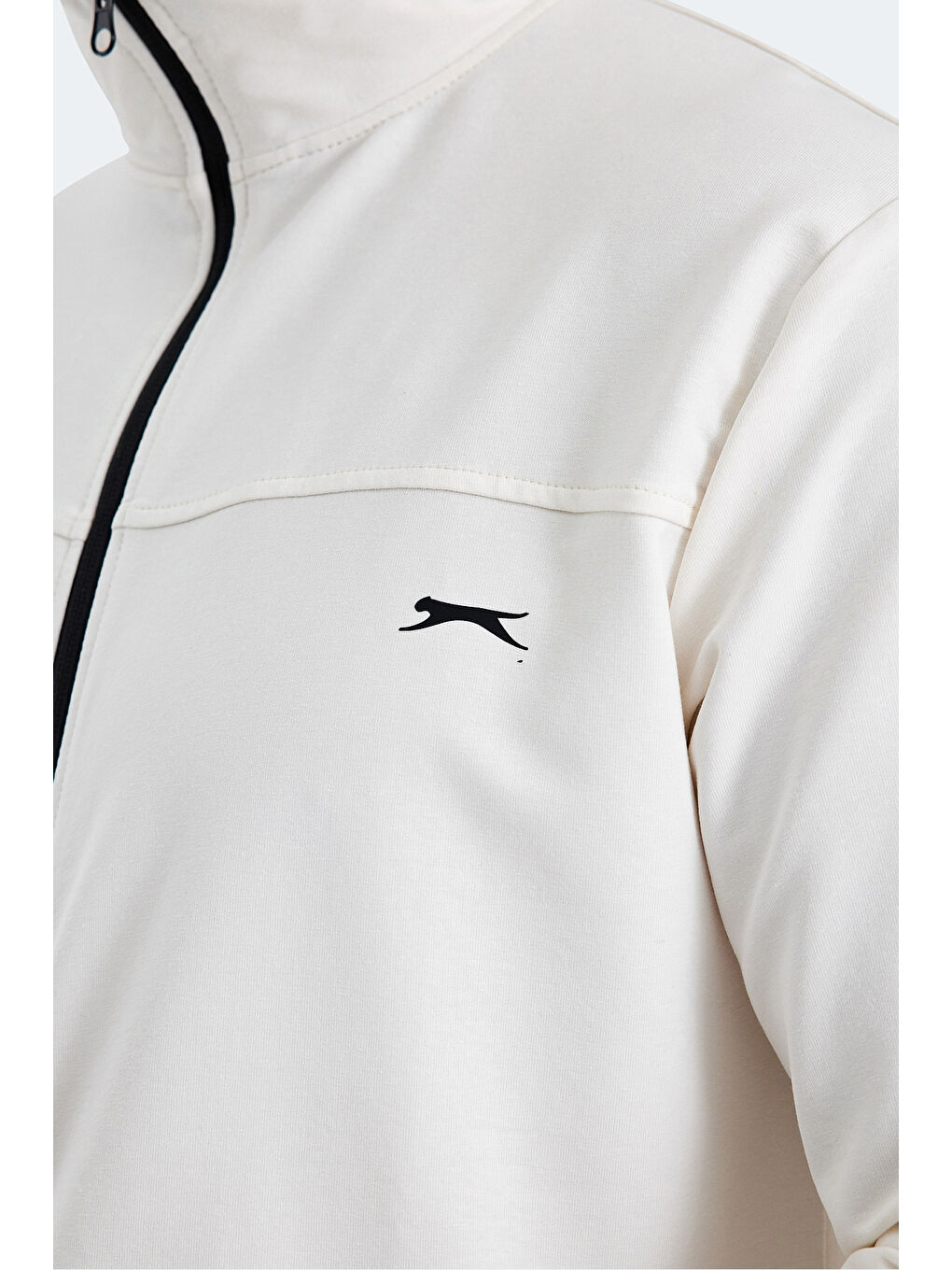 ORDER IN Erkek Fermuarlı Dik Yaka Cepli Ekru Eşofman Takımı-3