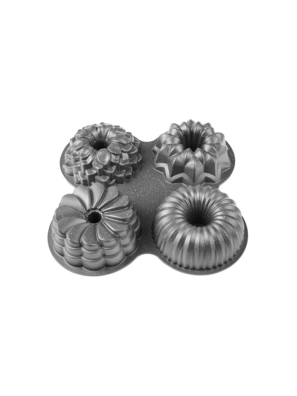 Griss One Four 4’lü Döküm Kek Kalıbı Gri-9