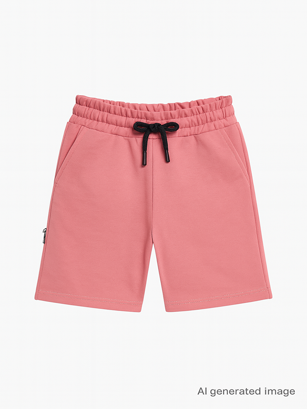 Pembe Kız Çocuk Back To You Nakışlı Şort