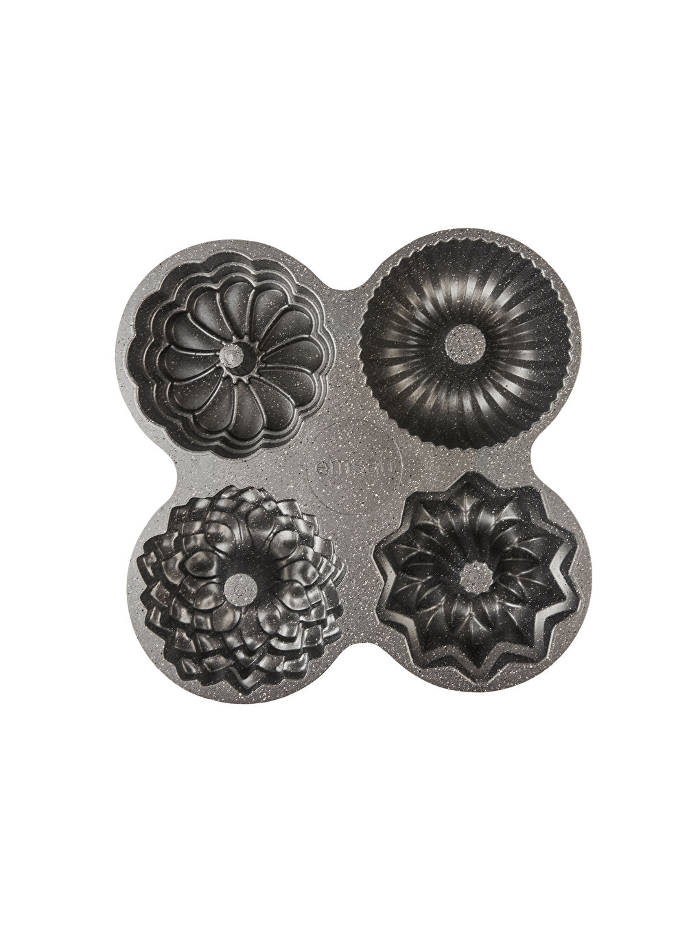 Pembe Griss One Four 4’lü Döküm Kek Kalıbı Pink-8