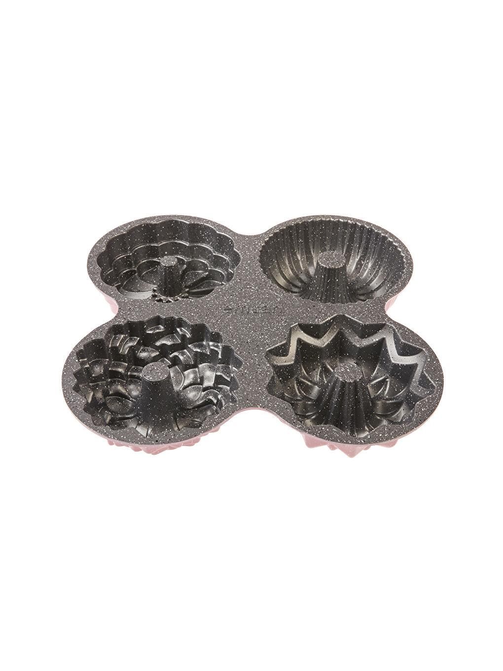 Pembe Griss One Four 4’lü Döküm Kek Kalıbı Pink-9