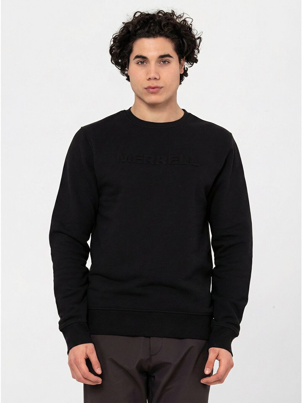 Simple Erkek Siyah Sweatshirt