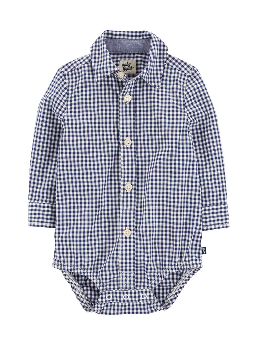 Mavi Erkek Bebek Gömlek Body-1