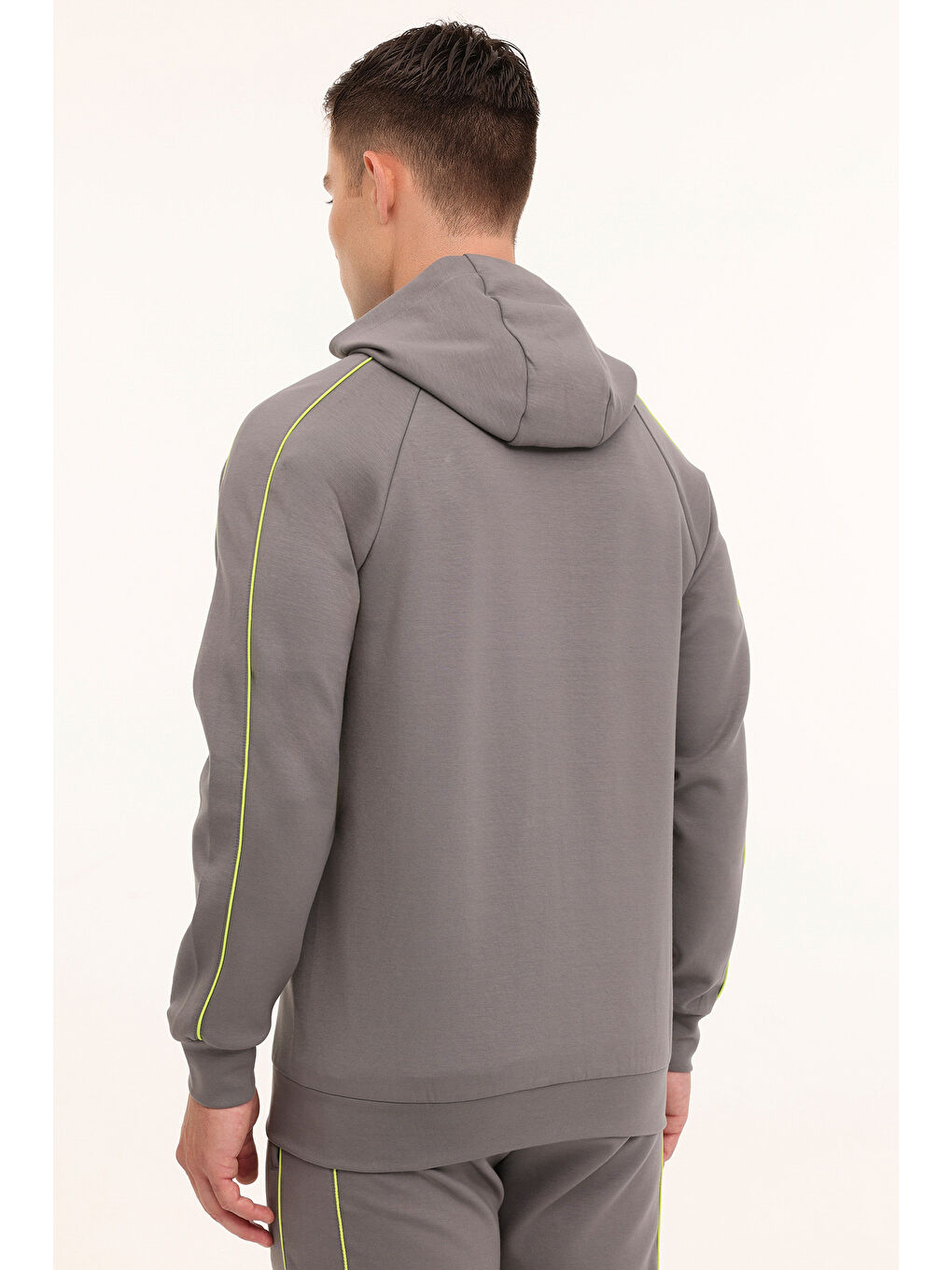 Gri M-YINKAS FZ HOODIE 4PR Antrasit Erkek Eşofman Üstü-4