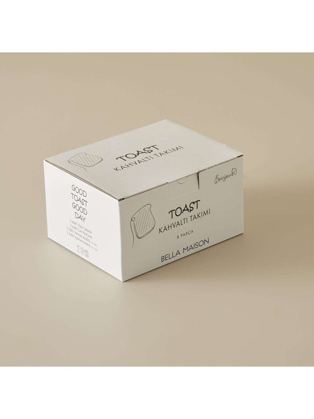 2 Kişilik  8 Parça Kahvaltı   Takımı Siyah-6