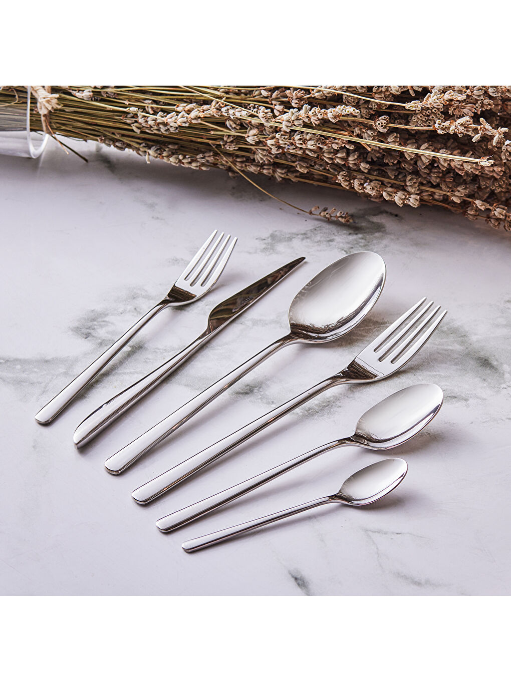 Gri Elegance Bello 84 Parça 12 Kişilik Çatal Kaşık Bıçak Seti Lüks Kutulu-8