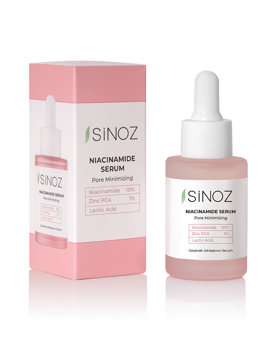 Sinoz Gözenek Sıkılaştırıcı Sebum Dengeleyici Sivilce Karşıtı Serum Niacinamide 10% + Zinc Pca 1% 30 Ml - 4