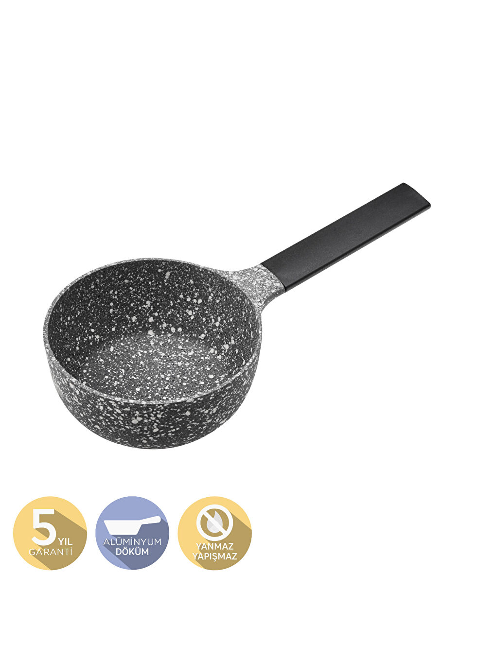 Gri Perge Döküm Sosluk 16 cm (Kapaksız)-8