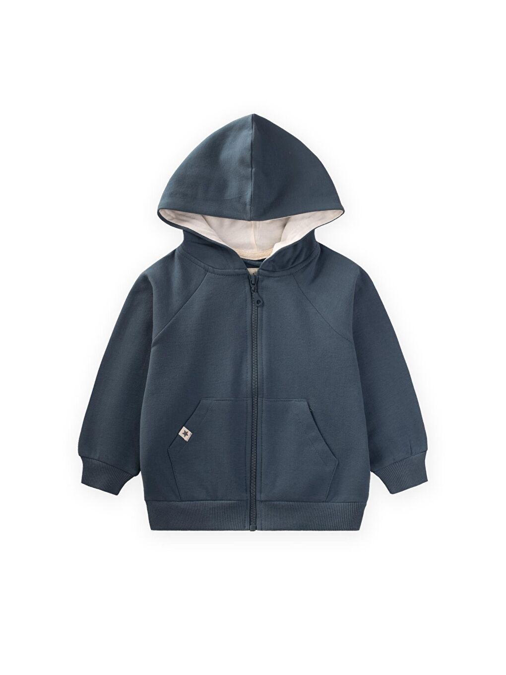 Kapüşonlu Fermuarlı Hırka 1-14 Yaş Lacivert