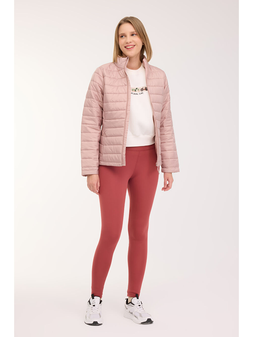 Mor WB PADDED 1SN659 4PR PASTEL MOR Kadın Mont-2