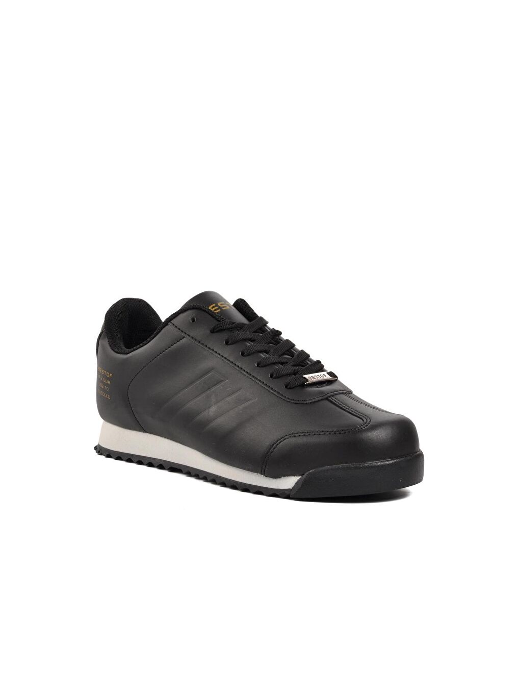 Bst-B61 Siyah-Beyaz Erkek Spor Ayakabı-2