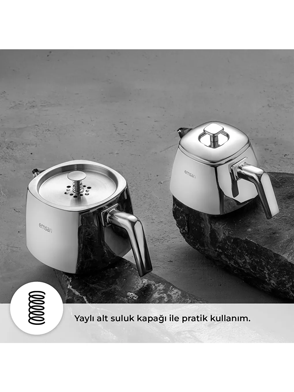 Gri Tea Time Çaydanlık Takımı 1.00-2.00 Lt-7