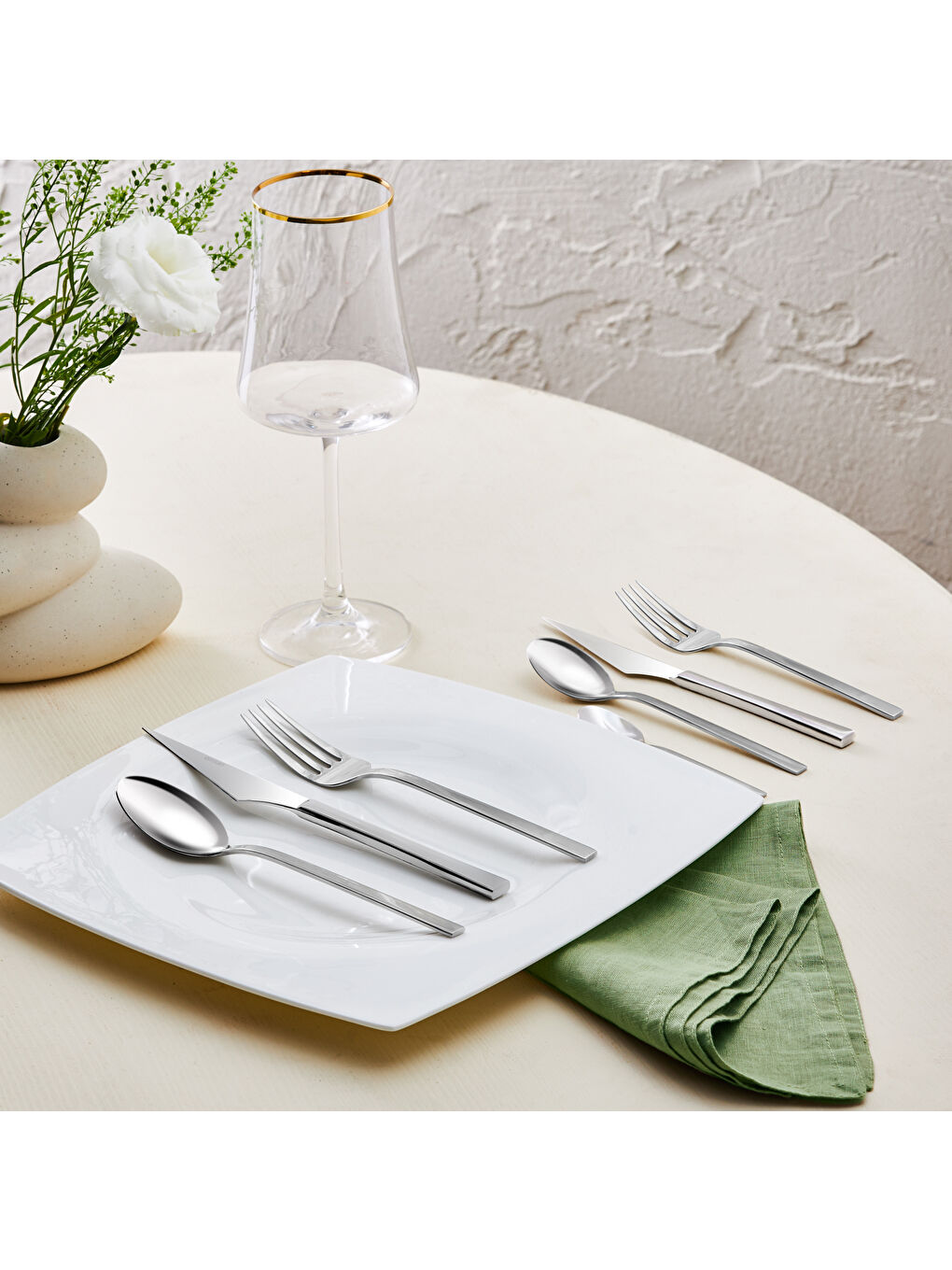 Gri Sedir Elegance 84 Parça 12 Kişilik Çatal Kaşık Bıçak Takımı-10