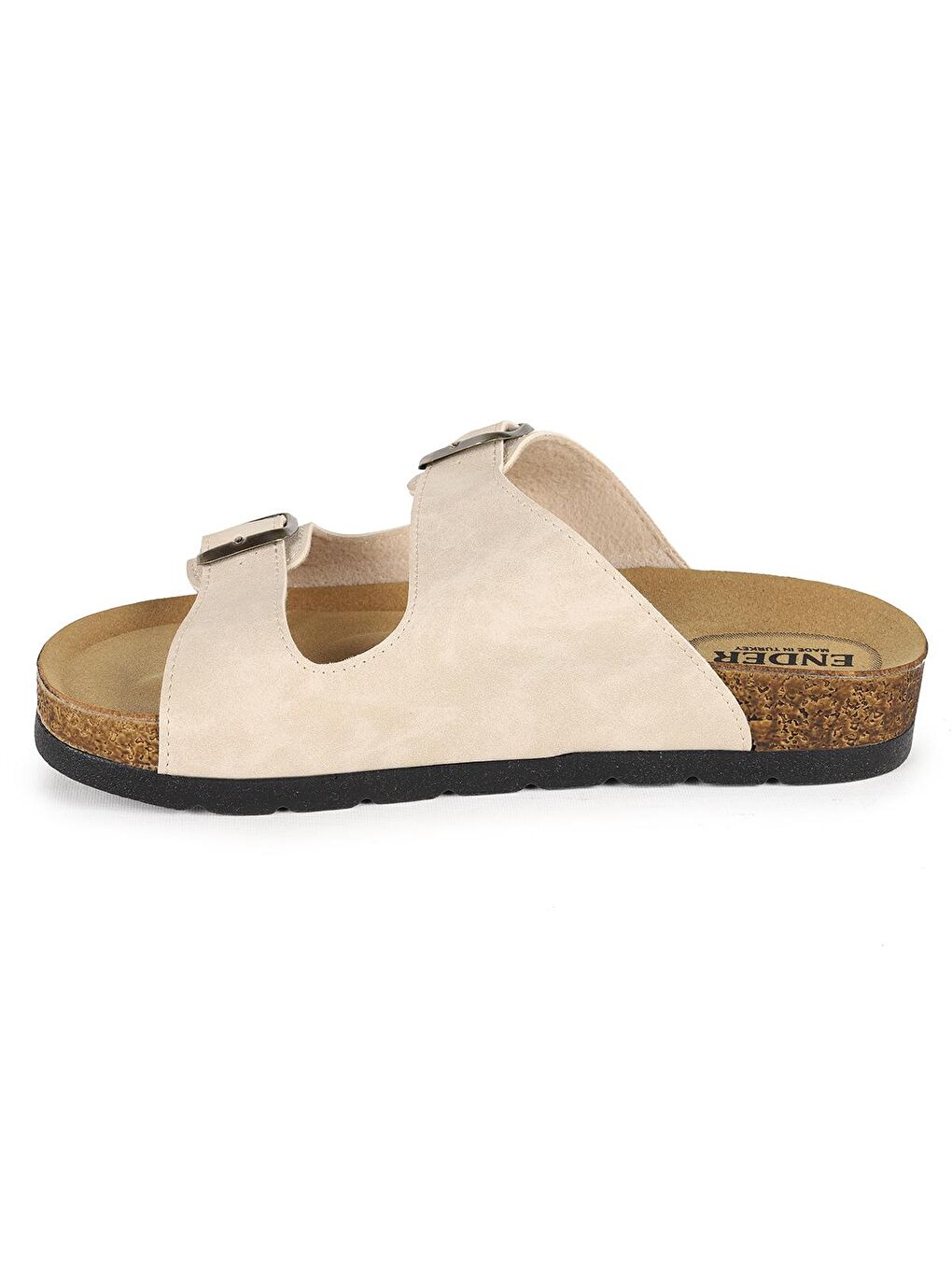 Bej Ender 10101 Günlük Kemerli Erkek Terlik-4