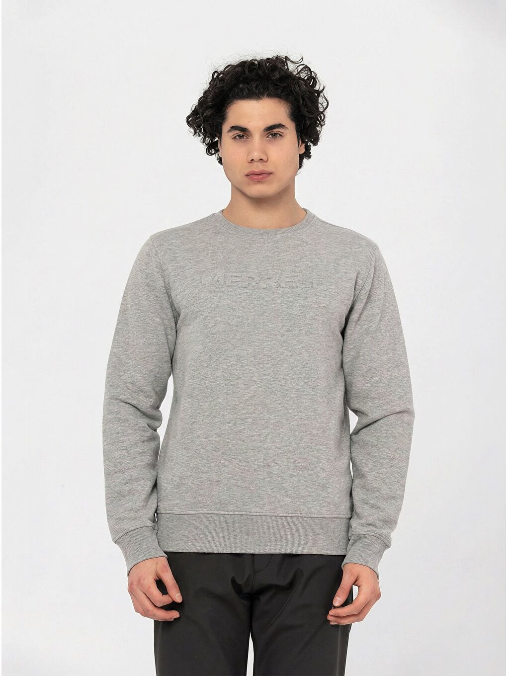 Simple Erkek Gri Sweatshirt