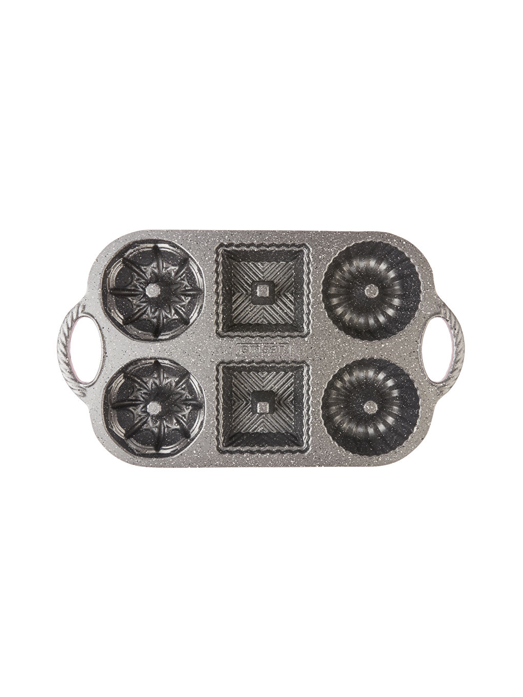 Pembe Griss One Six 6'lı Döküm Kek Kalıbı Pink-10