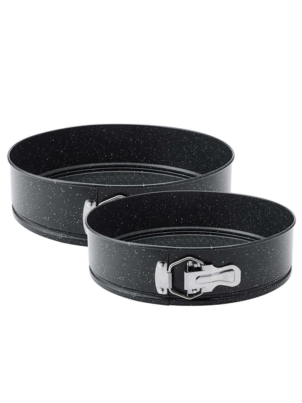 Siyah Circle 2'li Kelepçeli Kek Kalıbı Seti 24-28 cm-10