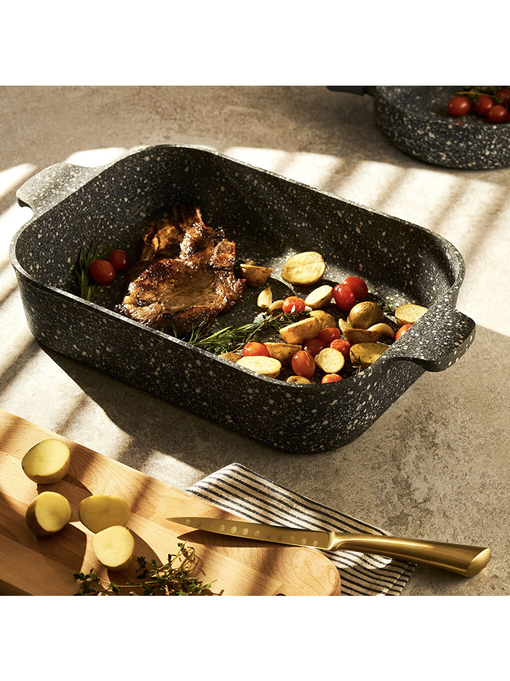 Siyah Perge Fırın Tepsisi 37x26 cm-6