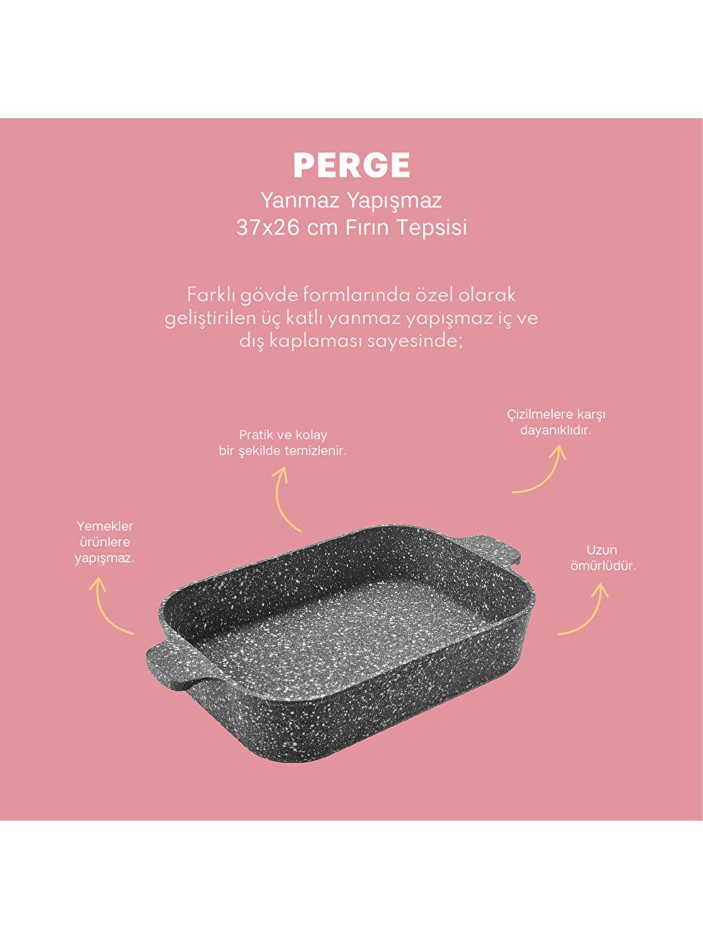 Siyah Perge Fırın Tepsisi 37x26 cm-10
