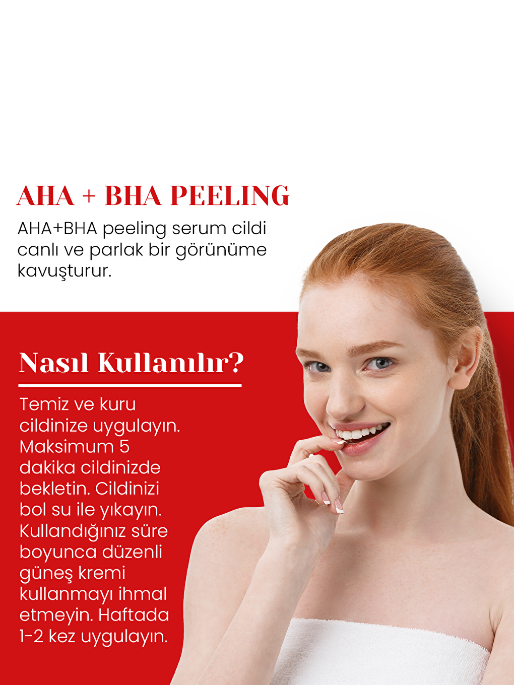 Luis Bien Şeffaf AHA+BHA Cilt Tonu Eşitleyici Kırmızı Peeling Serum 30 ml (Aha 10% + Bha 2%) - 3