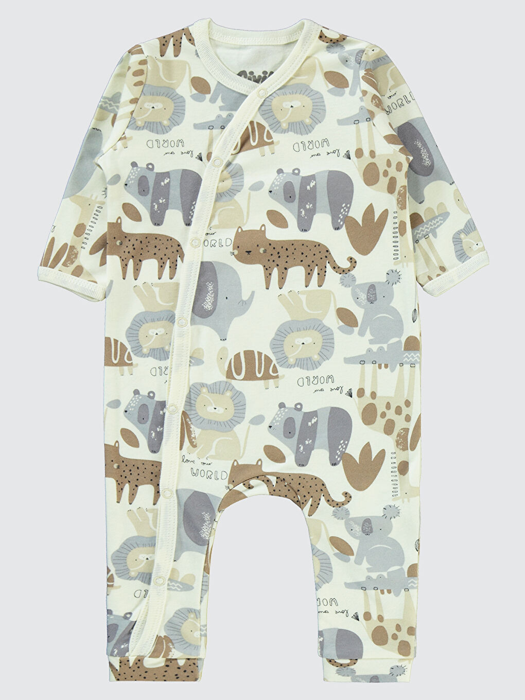 Kahverengi Baby Erkek Bebek 2'li Patiksiz Tulum 3-9 Ay Kahve-2