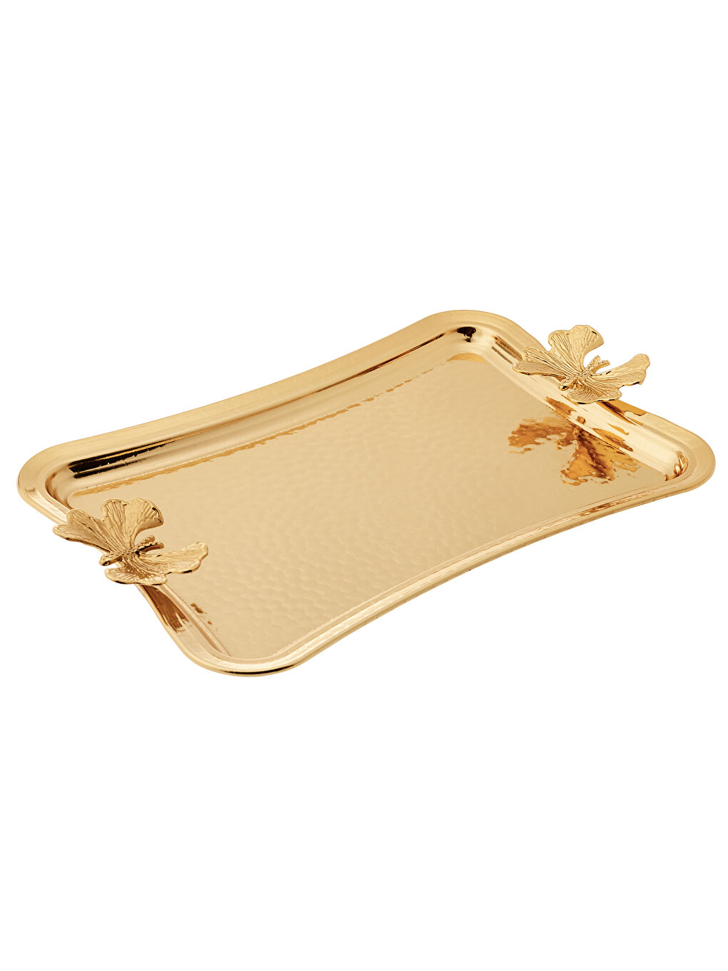 Sarı Butterfly Tepsi Gold-6