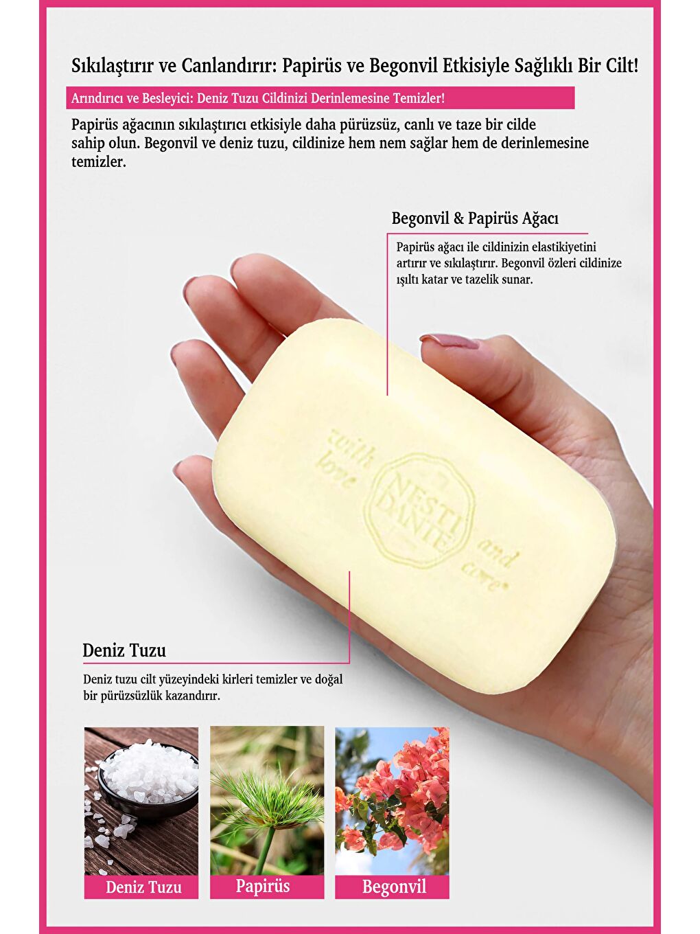 Dolce Vivere Scilia Katı Sabun 250 gr | Sıkılaştırıcı ve Nemlendirici |Begonvil, Deniz T-2