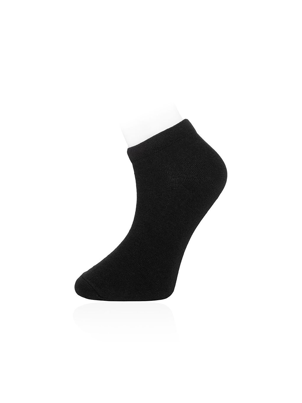 6'lı Kadın Siyah Pamuklu Kaliteli Patik Çorap-1