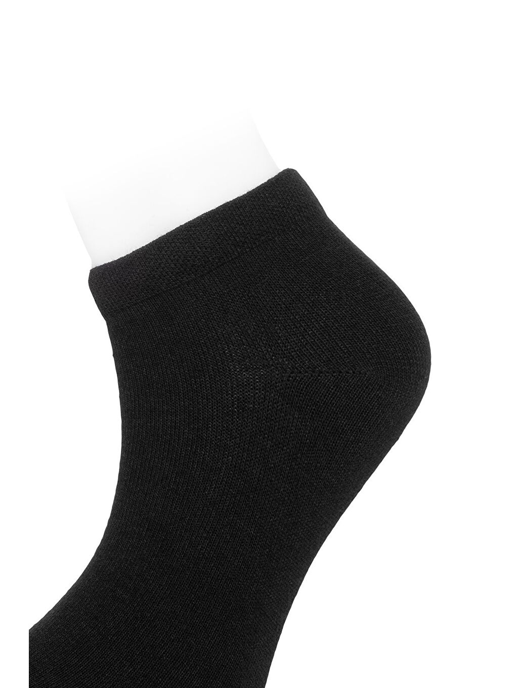 6'lı Kadın Siyah Pamuklu Kaliteli Patik Çorap-2