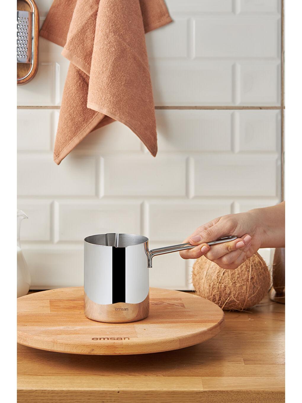 Gri Aaron Cezve 750 ml-10