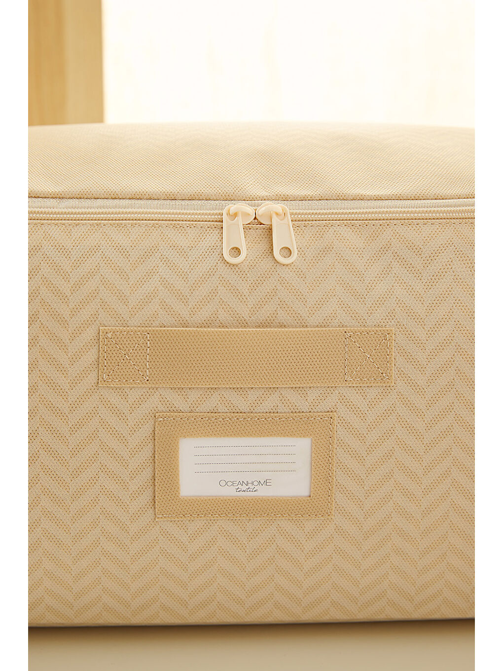 Orta Boy Bej Balıksırtı Hurç 52 x 28 x 21 cm-4