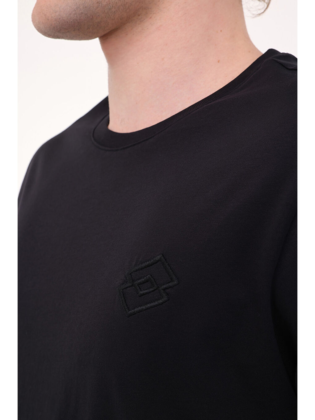 M-SOKRATES TEE 5FX Siyah Erkek Kısa Kol %100 Pamuk Tişört-3