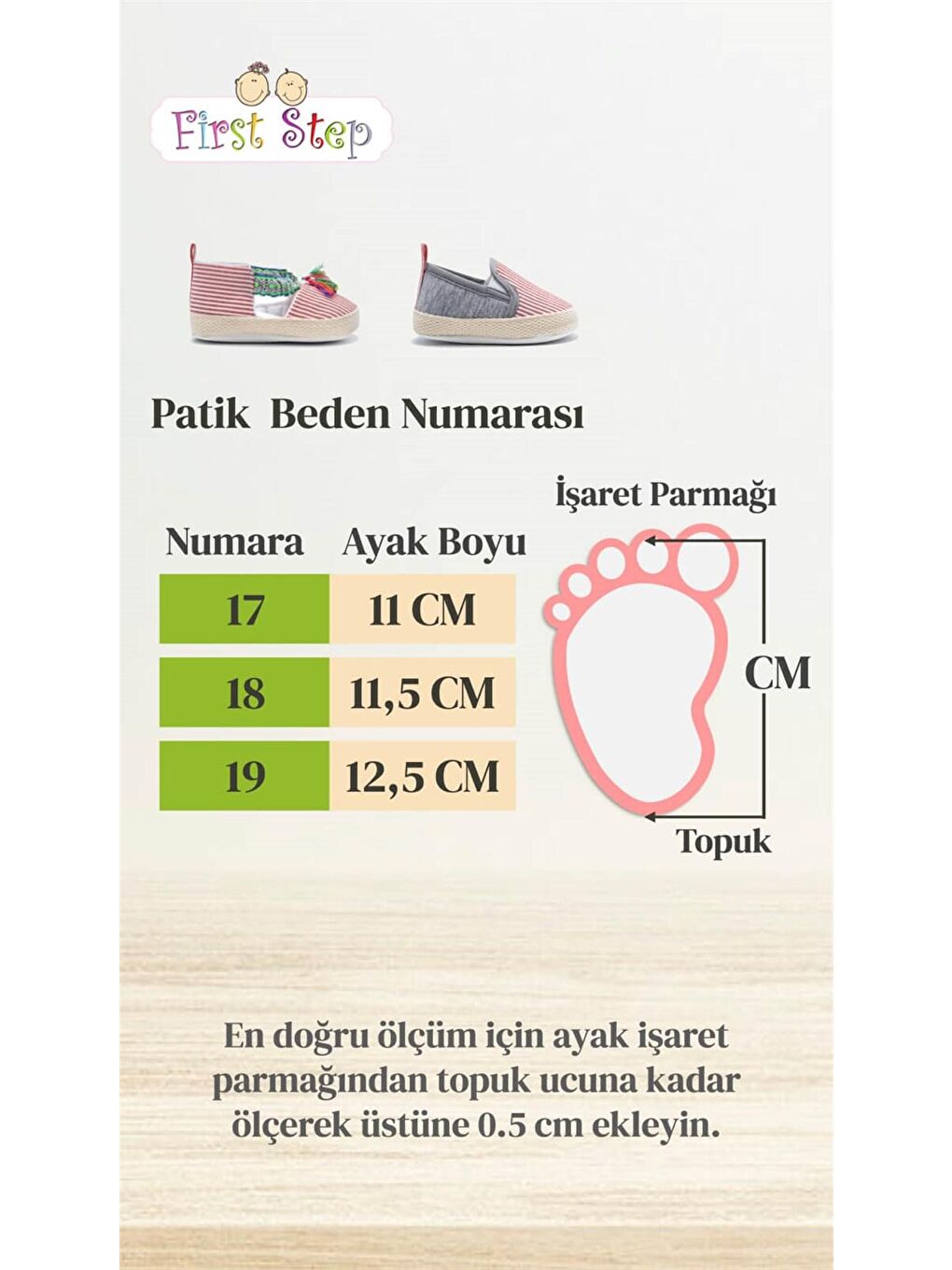 First Step Turuncu Fosforlu Kurdele Bebek Patik Turuncu - 4