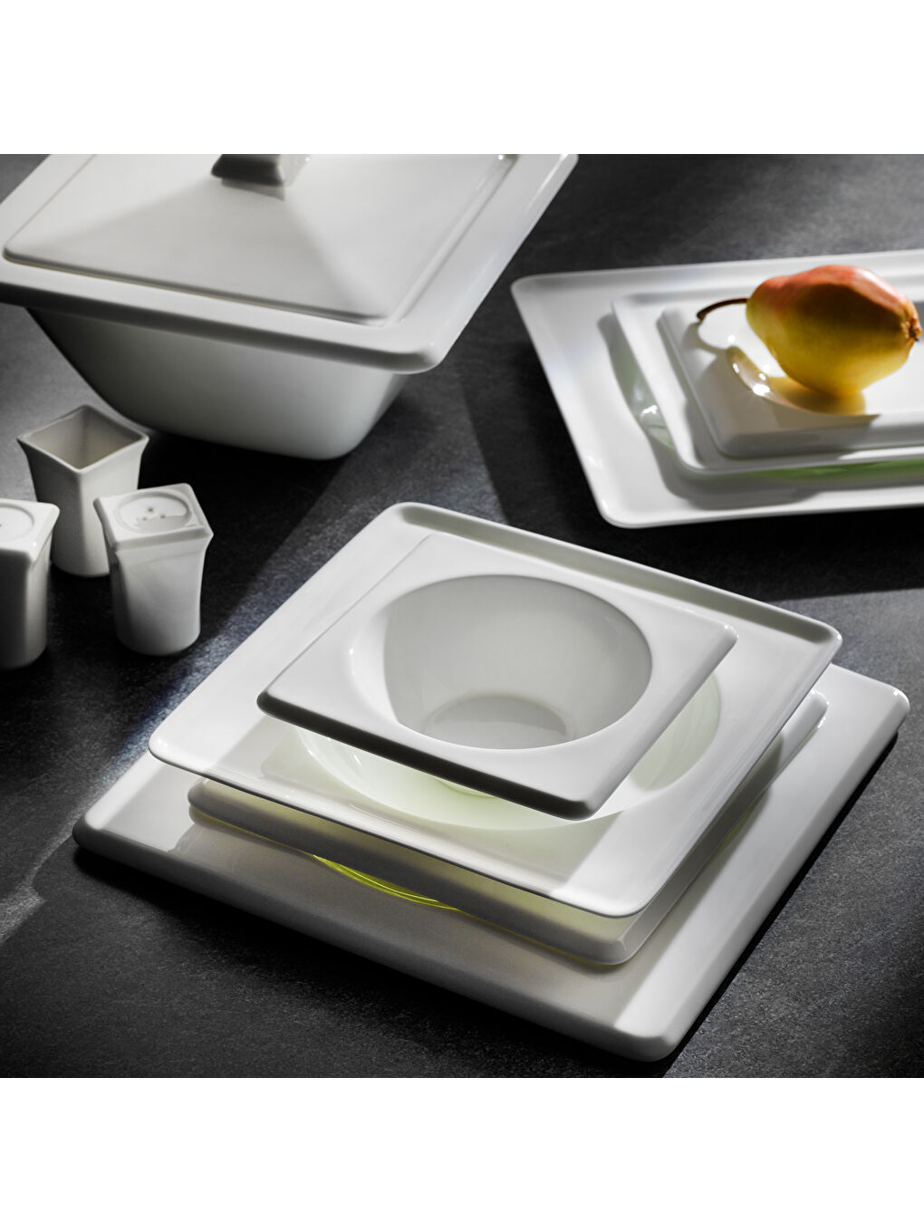 Blanc Bone Yemek Takımı 60 Parça-Beyaz-4