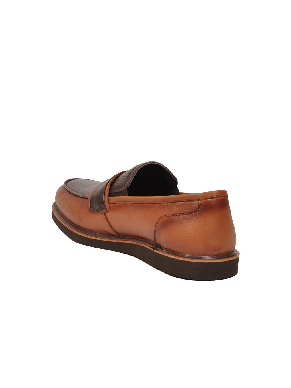 Kahverengi Erkek Taba Rahat Tabanlı Hakiki Deri Casual Ayakkabı Loafer 5769 M-3