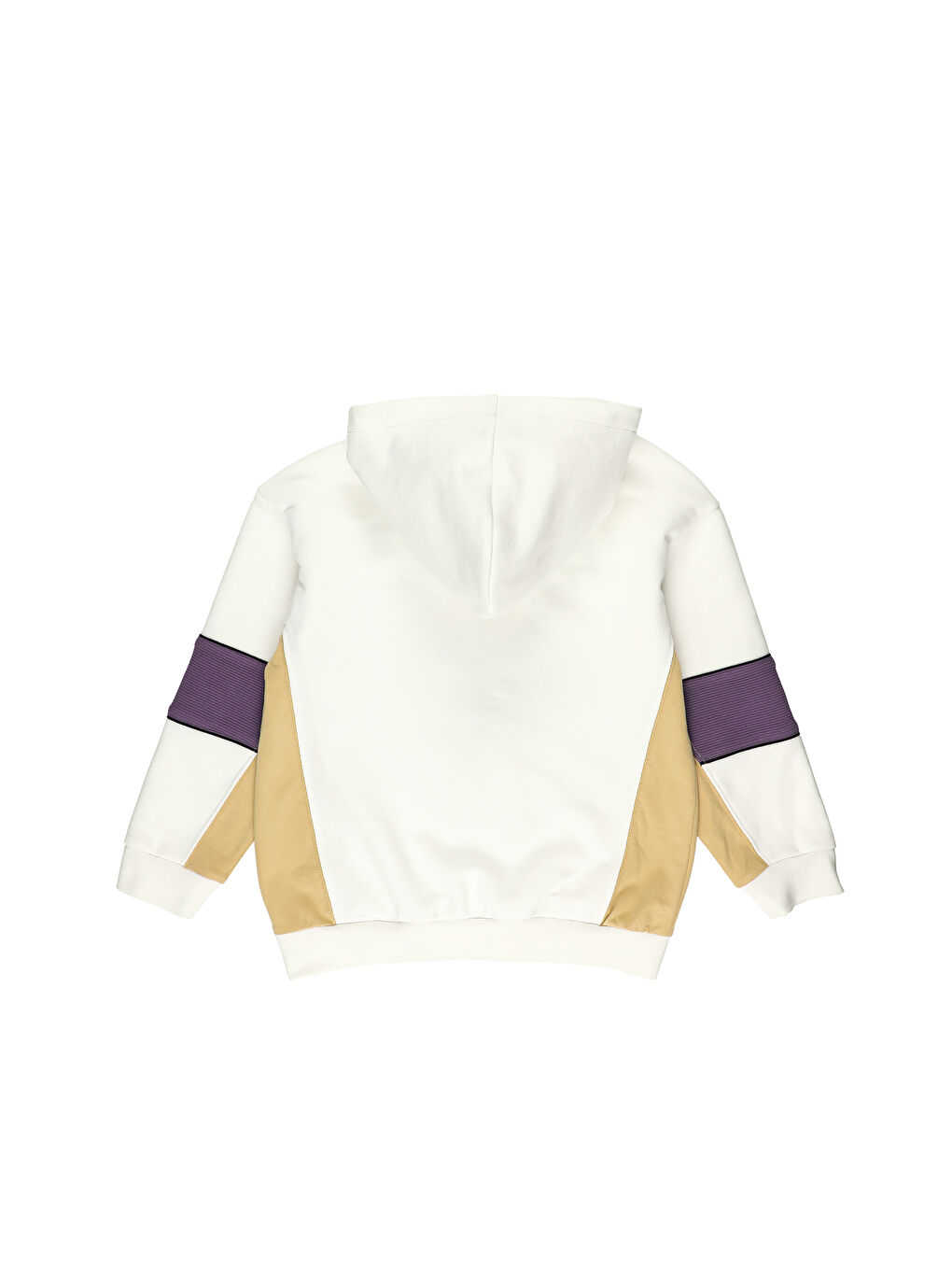 Beyaz Erkek Çocuk Kapüşonlu Sweatshirt-5