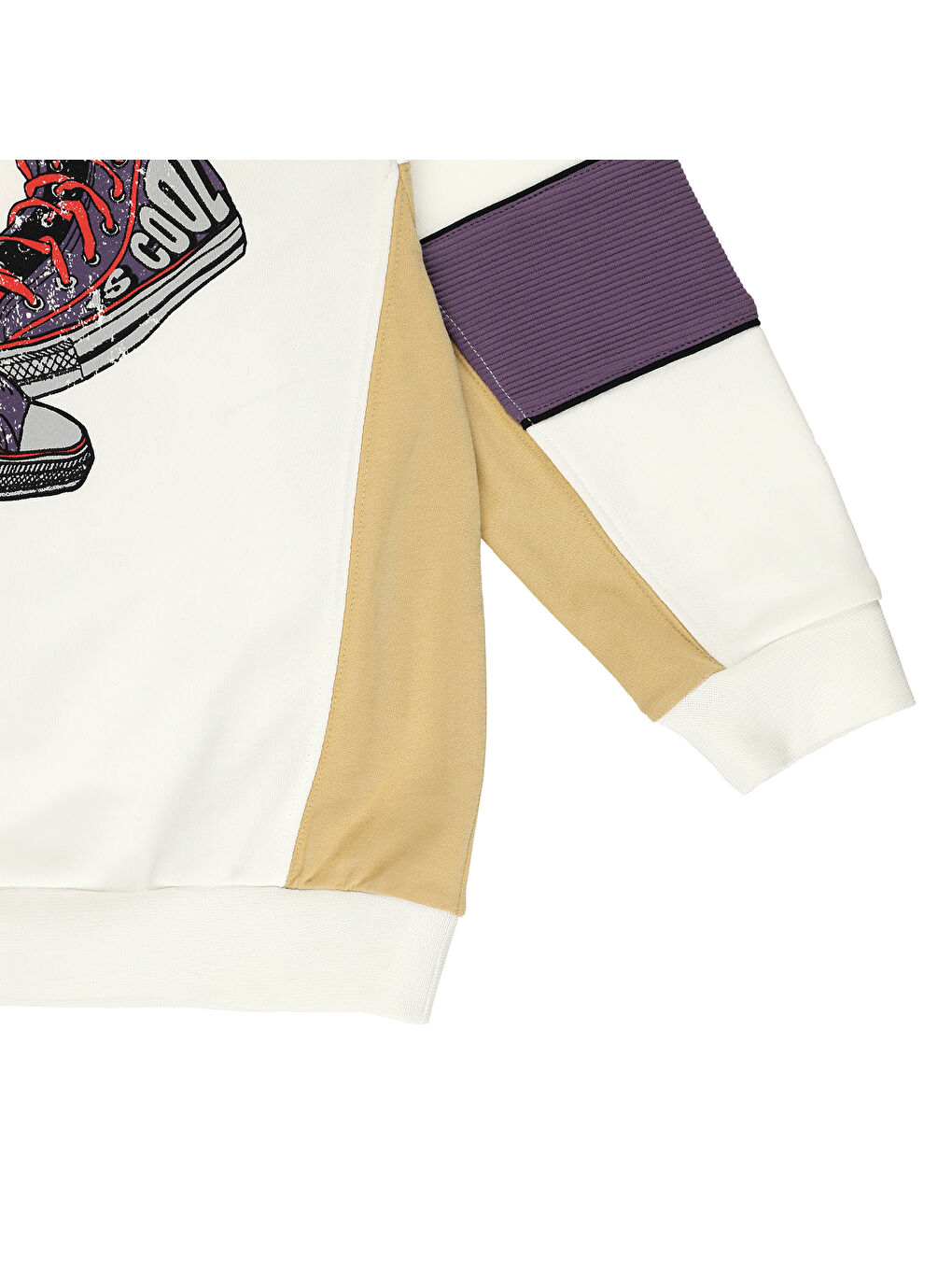 Beyaz Erkek Çocuk Kapüşonlu Sweatshirt-9