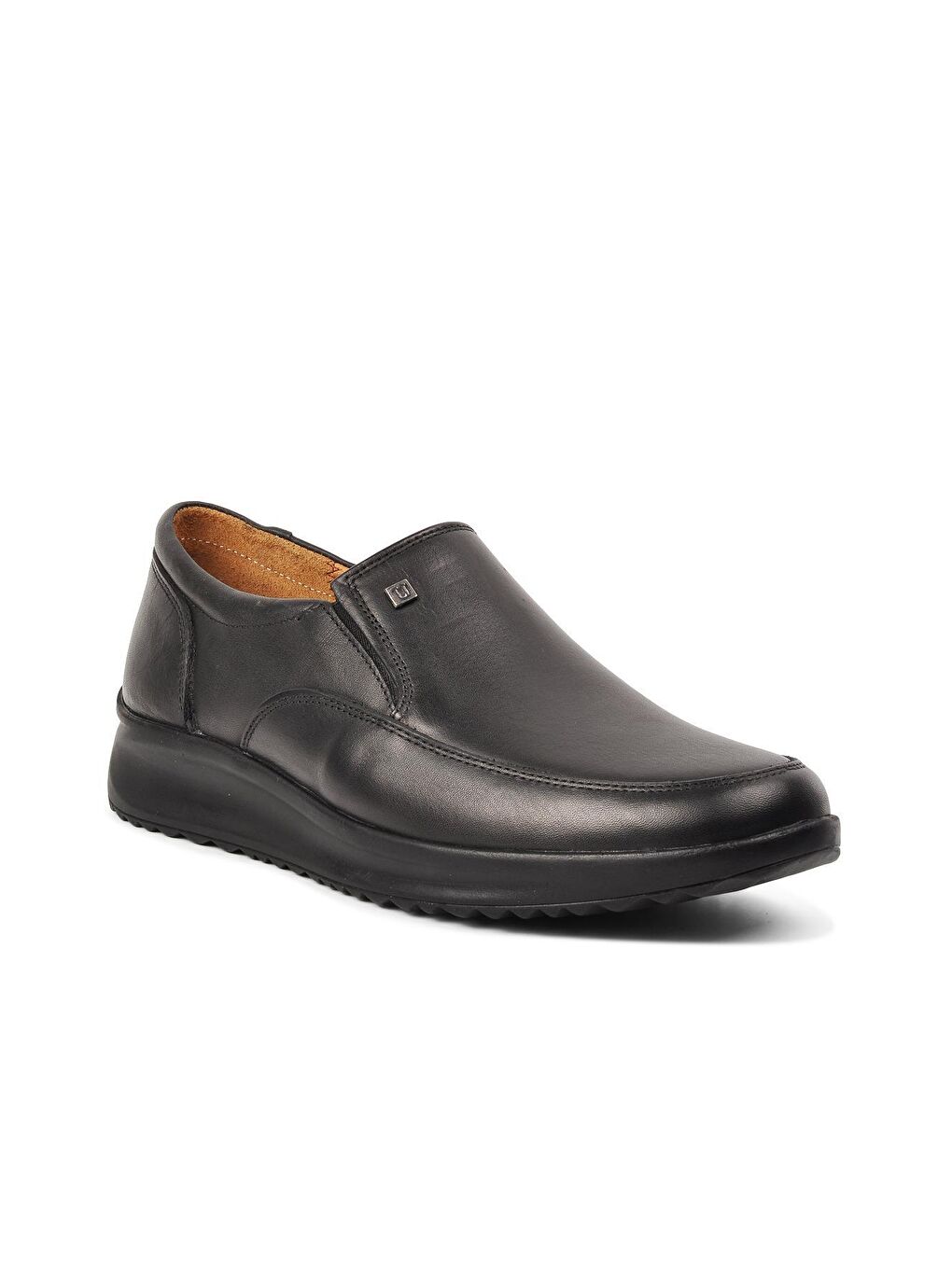 035 Siyah Erkek Hakiki Deri Ayakkabı-2