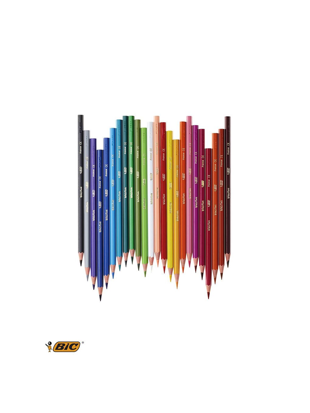 Bic Beyaz Evolution Metal Tüp Kuru Boya Kalemi 36 Renk - 1