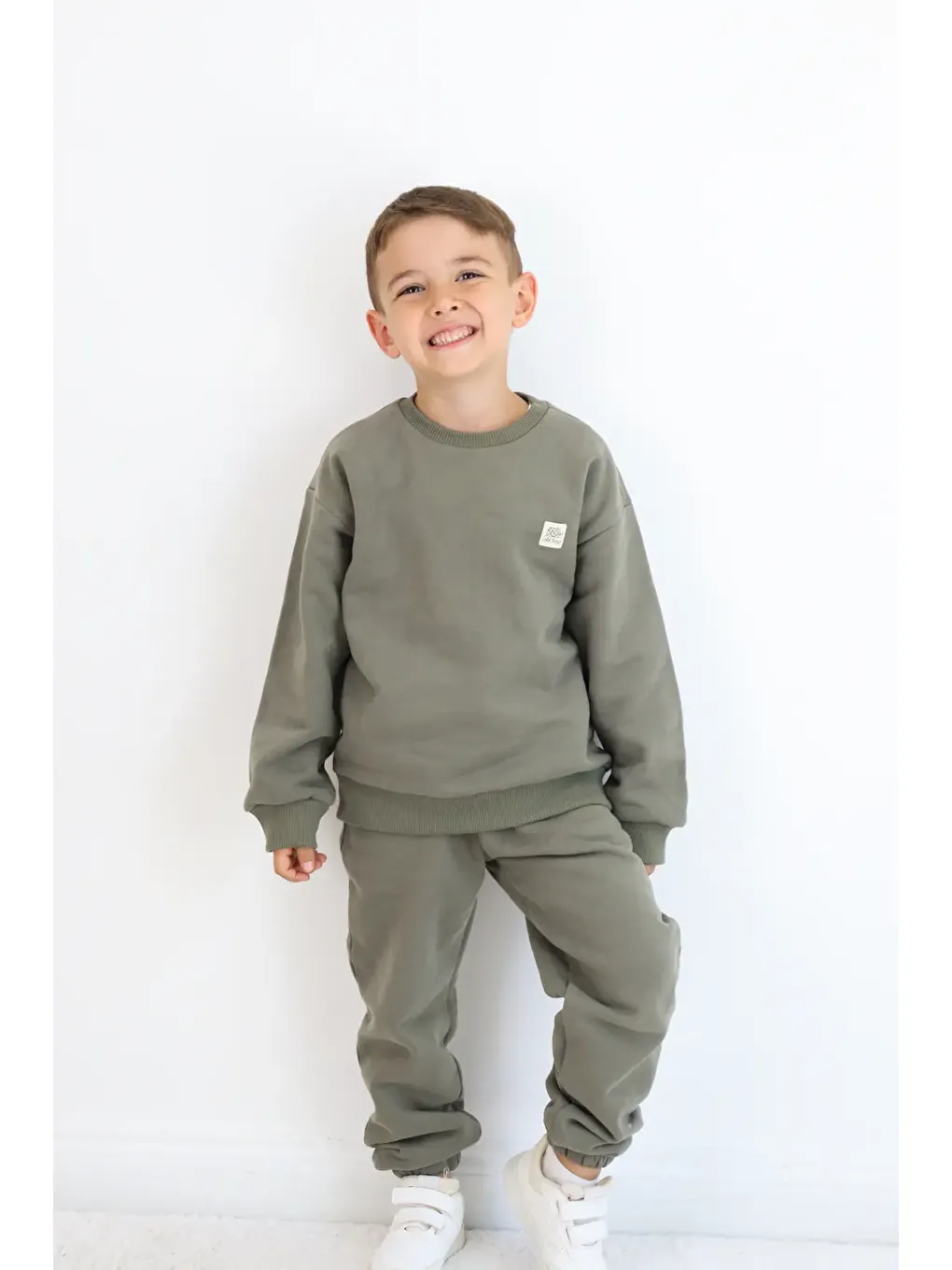 Haki Bisiklet Yaka Eşofman Takımı-1