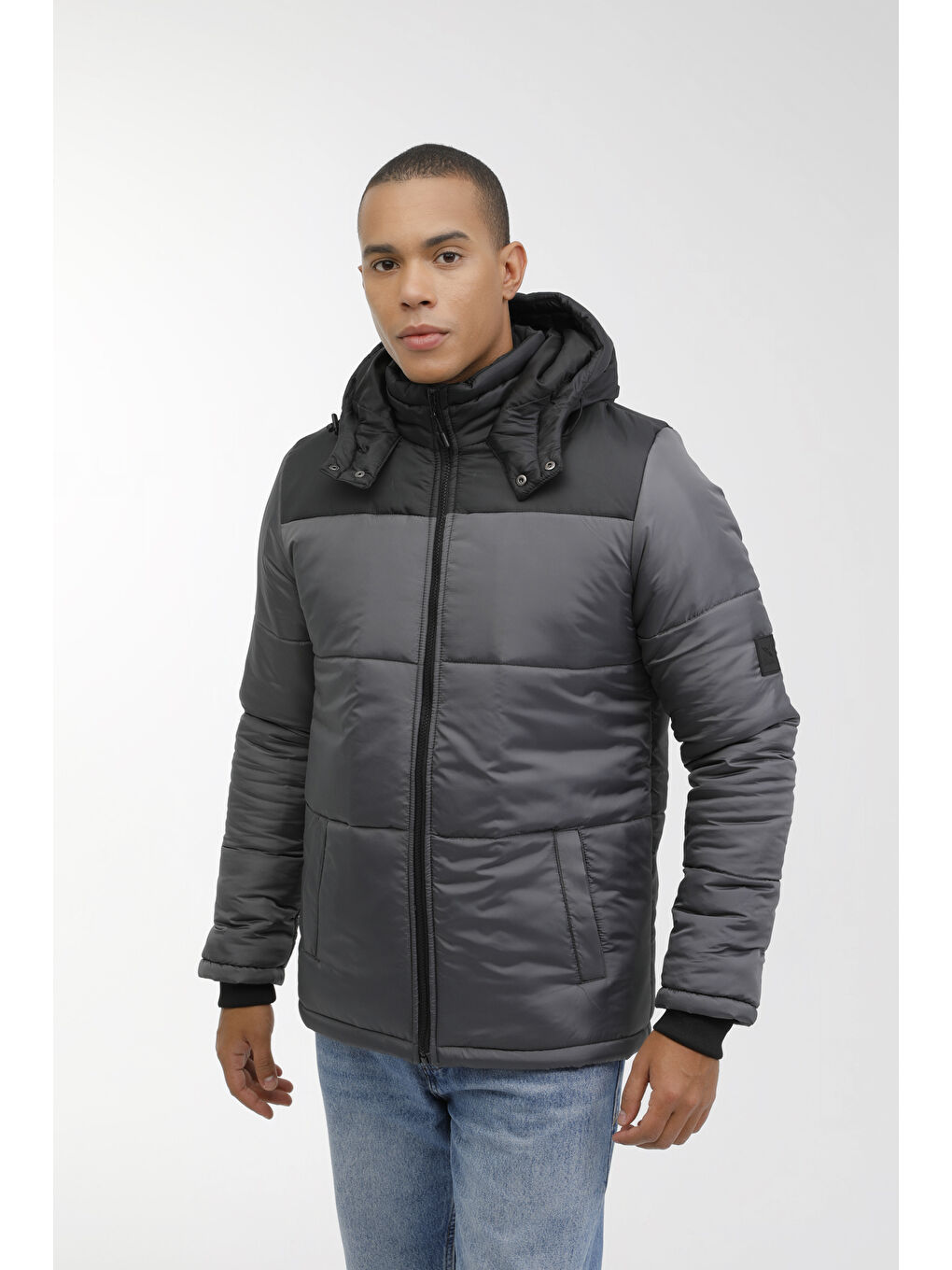 ML ARNY-C COAT 3PR Gri Erkek Kısa Kaban