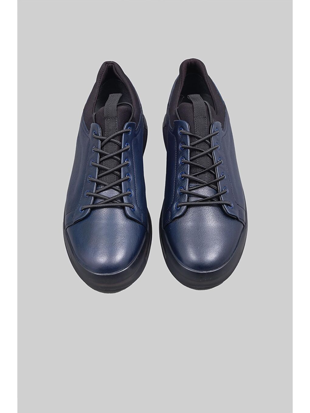 Lacivert Rivers Hakiki Deri Bağcıklı Sneaker Erkek