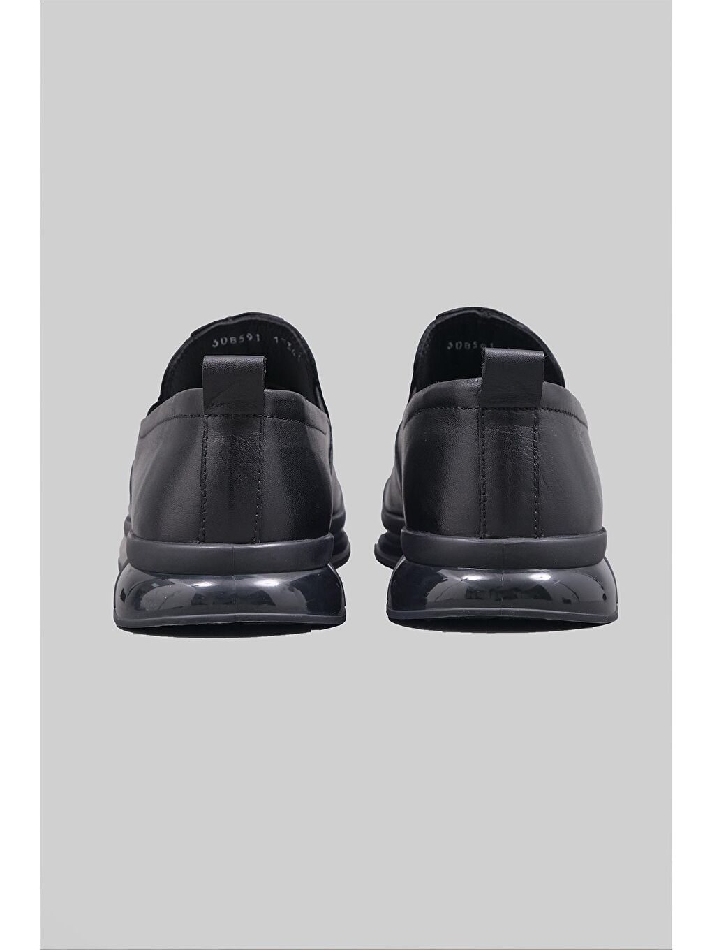 Siyah Jeezy Hakiki Deri Günlük Ayakkabı Erkek-4