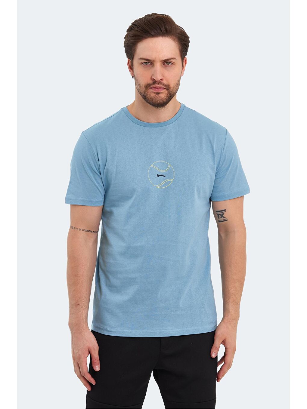 SLAZENGER Mavi PASSAGE Erkek T-Shirt Mavi