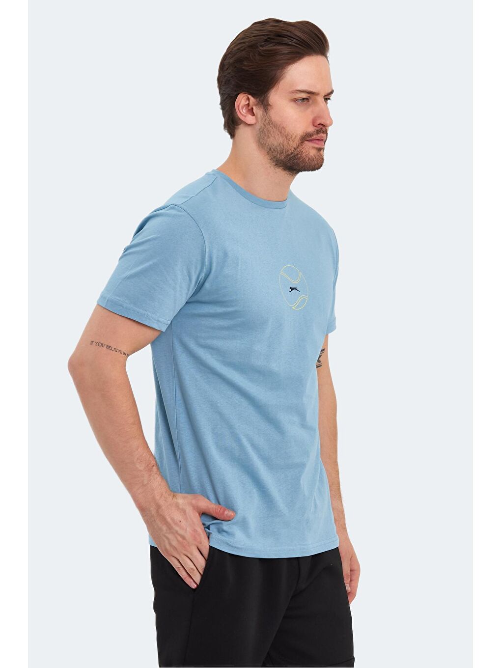 SLAZENGER Mavi PASSAGE Erkek T-Shirt Mavi - 2